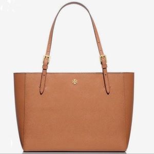 Tory Burch NWOT Small York Tote in Luggage Brown